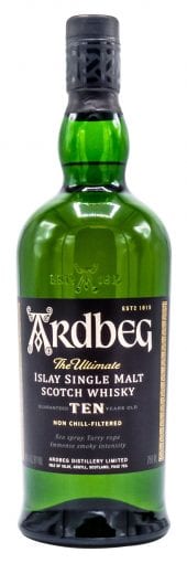 Ardbeg Single Malt Scotch Whisky 10 Year Old 750ml