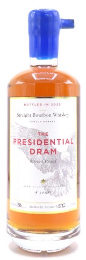 Proof & Wood Bourbon Whiskey The Presidential Dram, 4 Year Old 750ml