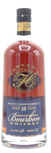 2020 Parker’s Heritage Collection Bourbon Whiskey 10 Year Old, Heavy Char Barrels, 120.0 Proof, 14th Edition 750ml